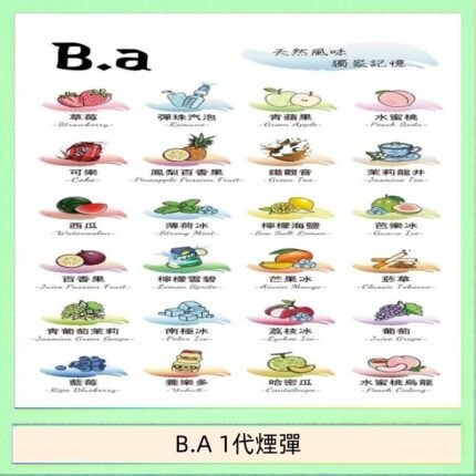 B.A 一代主機煙彈電子煙一盒三顆