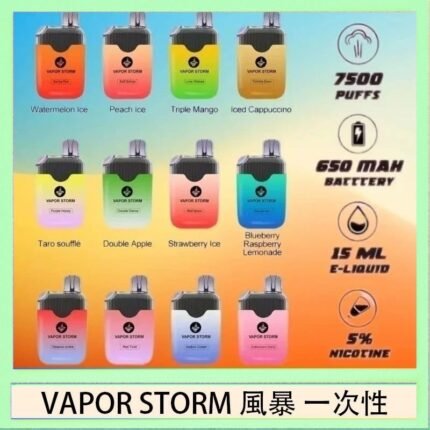 Vapor Storm風暴電子煙7500口（5%）一次性